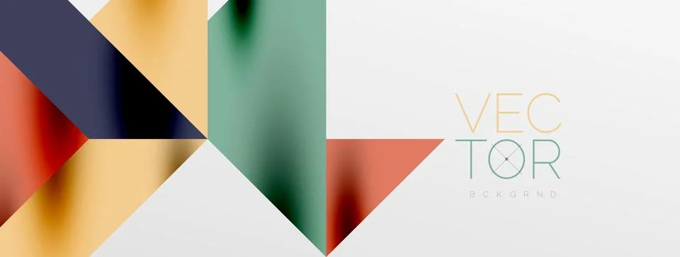 Tech minimal overlapping triangle shapes elements geometric graphic pattern 스톡 일러스트