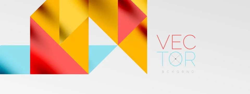 Tech minimal overlapping triangle shapes elements geometric graphic pattern 스톡 일러스트