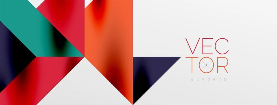 Tech minimal overlapping triangle shapes elements geometric graphic pattern イラスト素材