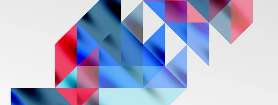 Tech minimal overlapping triangle shapes elements geometric graphic pattern イラスト素材