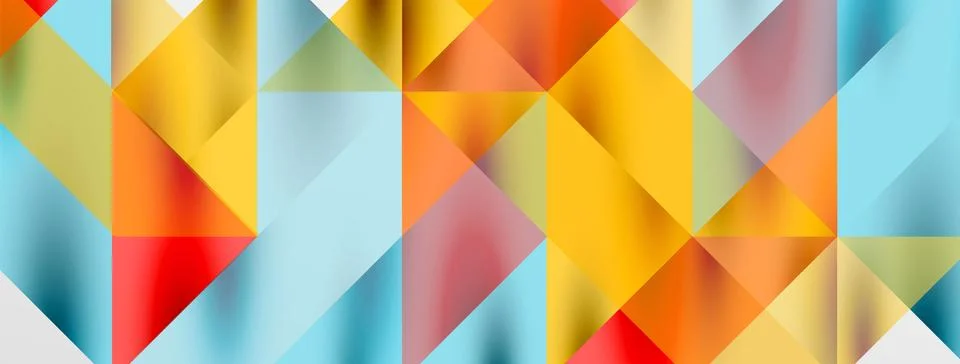 Tech minimal overlapping triangle shapes elements geometric graphic pattern 스톡 일러스트