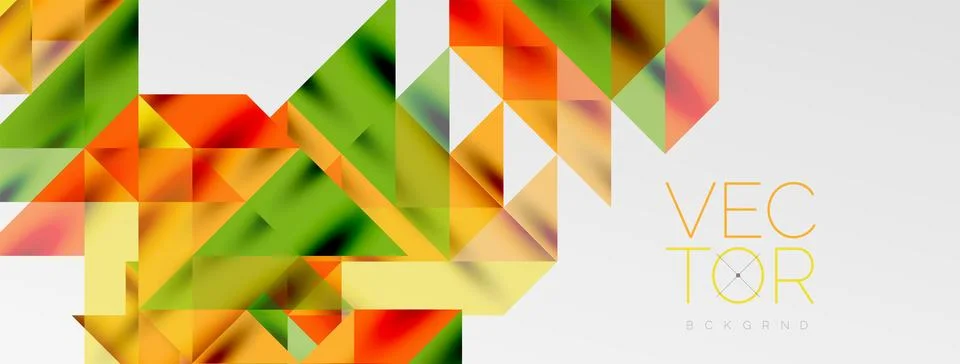 Tech minimal overlapping triangle shapes elements geometric graphic pattern Illustrazione stock