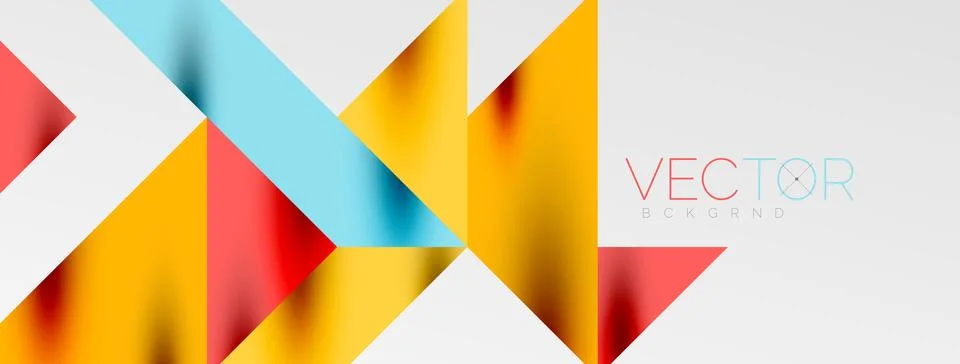 Tech minimal overlapping triangle shapes elements geometric graphic pattern 스톡 일러스트