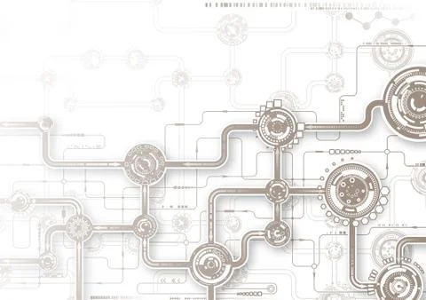 Tech modern background Stock Illustration