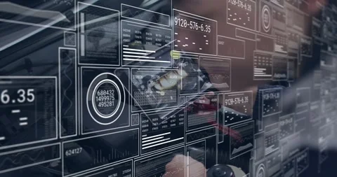 Tech moving to open hood, holding tablet, tuning knob, scanning engine for Stock Footage 330393375