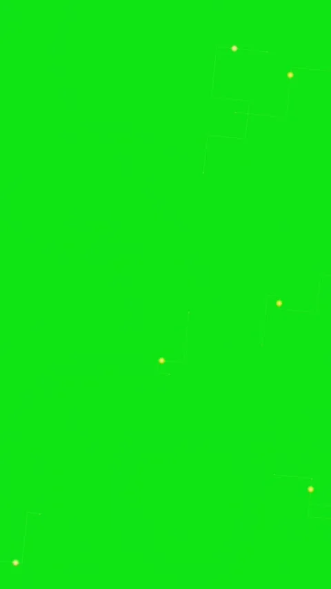 Tech Network Motion Graphics with Glowing Dots on Green Screen Video stock 337094399