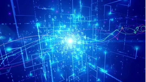 Tech Network Solutions for Innovation and Digital Growth Stock Footage 314931946