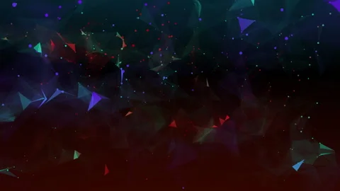 Tech Network Triangles Cloud Stock Footage 243333049