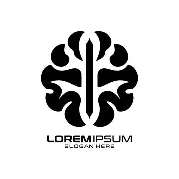 Tech Neural Logo for Digital Brain Logo Illustrazione stock