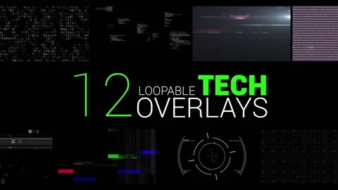 Tech Overlays Stock After Effects