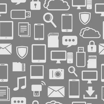 Tech pattern Illustrazione stock