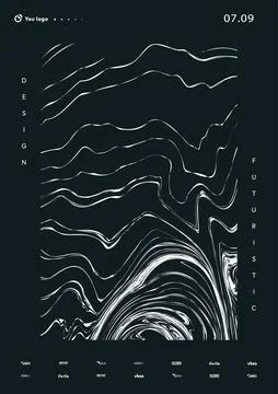 Tech poster vector concept Stock Illustration