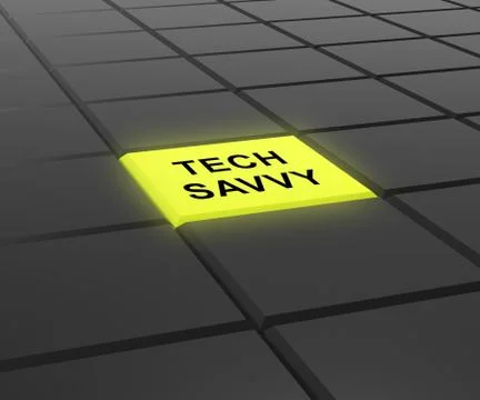 Tech Savvy Digital Computer Expert 3d Rendering Stock Illustration
