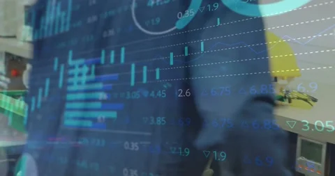 Tech scanning trays, picking parts, connecting leads and testing circuit with Stock Footage 333903161