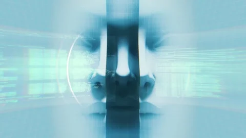 Tech Screen Machine Learning Stock Footage 273320566