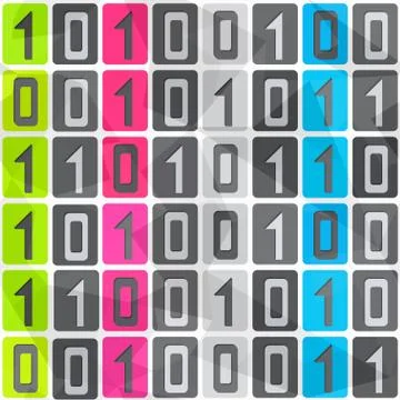 Tech seamless pattern Illustrazione stock