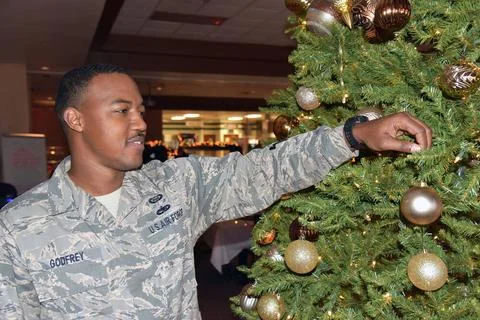 Tech. Sgt. Brandon Godfrey, Command Support Staff, 161st Air Refueling Win... Stock Photos