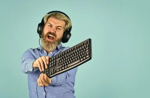 Tech shop. Play computer games. Gaming PC build guide. Graphics settings. Gaming Stock Photos