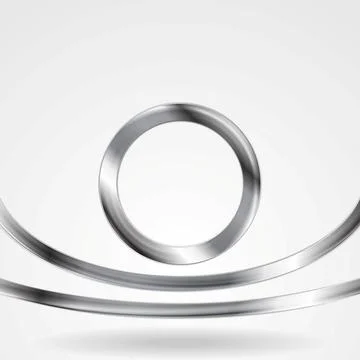 Tech silver metal shape background Tech silver metal shape background. Vec... Stock Photos