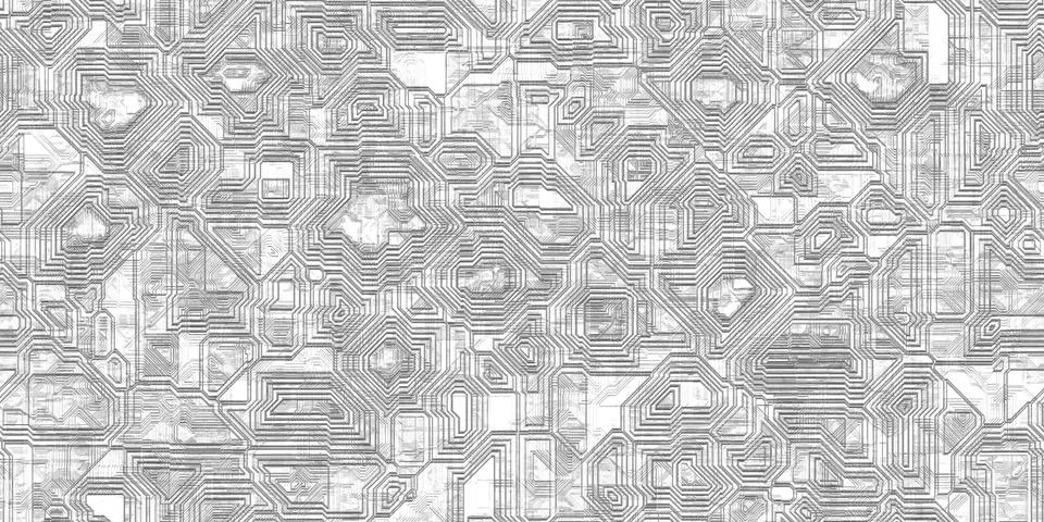 Tech Silver Shiny Metal Sheet Pattern. Seamless Tiling. イラスト素材
