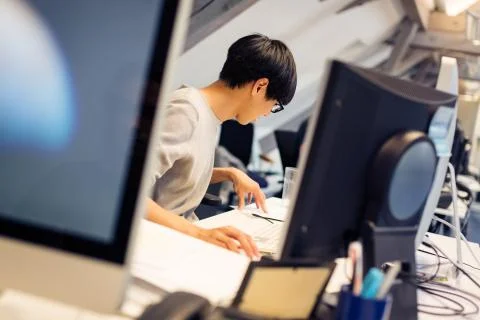 Tech Start-up Founders Working 写真素材