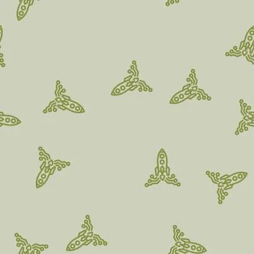 Tech startup enthusiast line vector seamless pattern Illustrazione stock