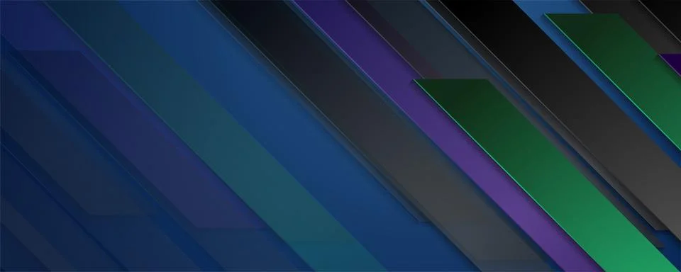 Tech stripes geometric minimal abstract glossy background Illustrazione stock