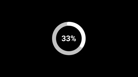 Tech-Style Loading Bar Animation  black Background in 4K Stock Footage 312776719