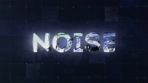 Tech style text word Noise with glitch effects on a dark background Stock Footage 122201405