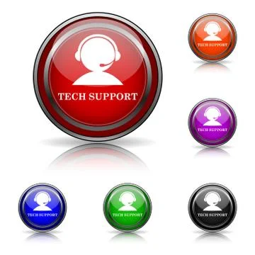 Tech support icon Stock Illustration