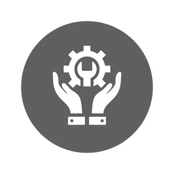 Tech Support icon. Stock Illustration