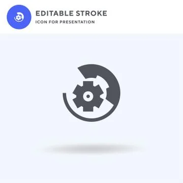 Tech Support icon vector, filled flat sign, solid pictogram isolated on white Illustrazione stock