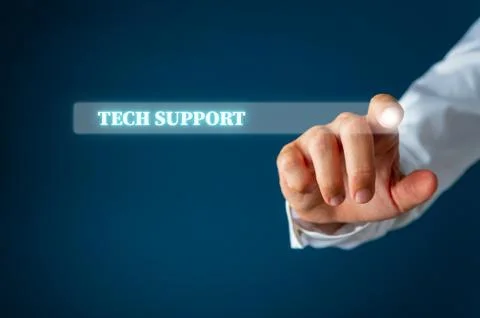 Tech support search bar 写真素材