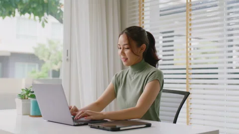 Tech talent workforce work from home WFH using smart wifi broadband. Stock-Footage 248304833