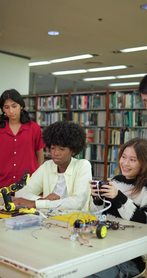 Tech Team in Innovation Lab Video stock 334215946