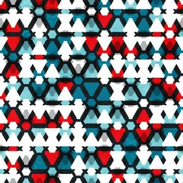 Tech triangle seamless pattern Stock Illustration