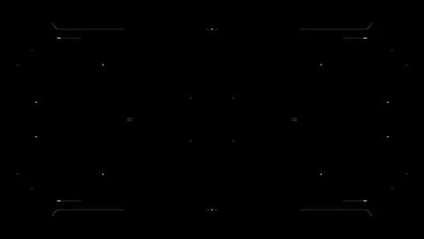 Tech user interface glitch futuristic hologram HUD screen aim Stock Illustration