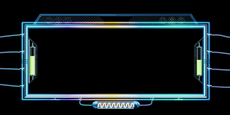 Tech user interface template for a Smart Business Stock Illustration