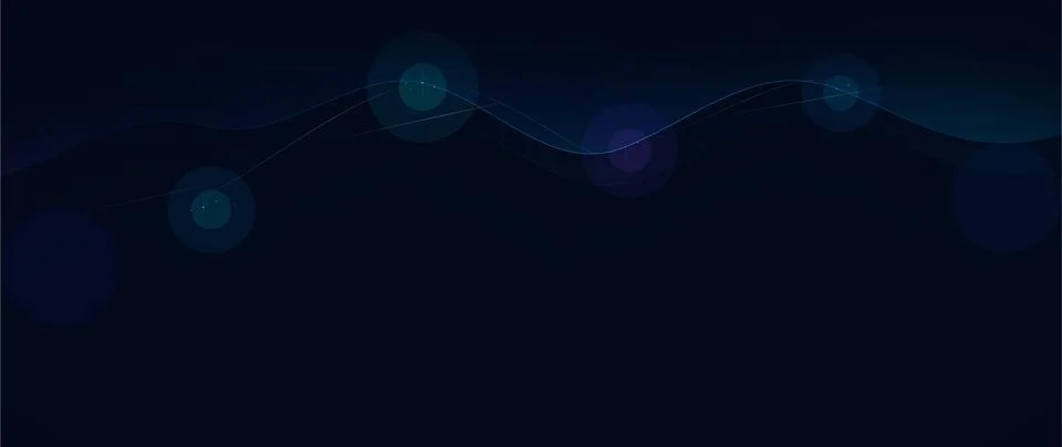 Tech Wave Background Vector Modern Digital Flowing Design Stock Illustration