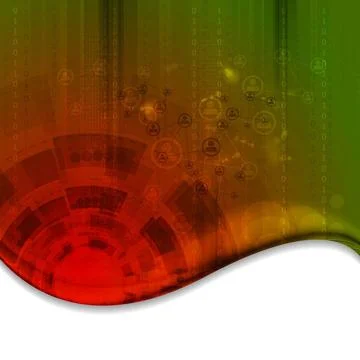 Tech wavy abstract background Tech wavy abstract background. Vector design... 库存照片