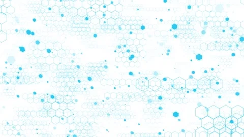 Tech white Minimal hexagons polygonal patterns shape abstract geometric Stock Footage 295177162