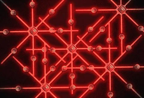  Tech Wires Background Pattern Digital pattern tech style in red tones aga... Stock Photos
