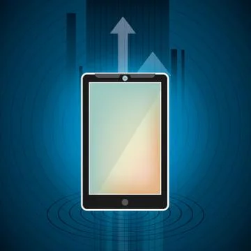 Tech world design Illustrazione stock
