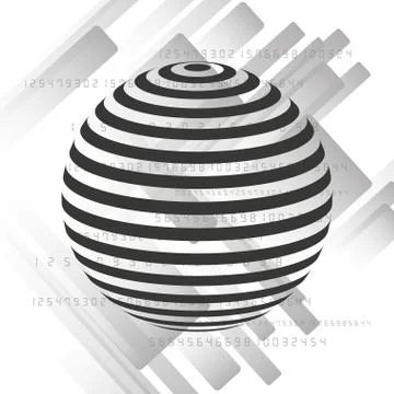 Tech world design Stock Illustration