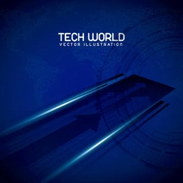Tech world Stockillustratie