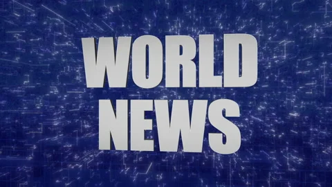 Tech world news graphic Stock Footage 171892575