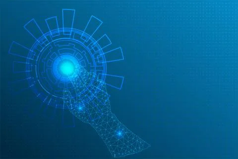 Techlnology background version 13 Teamplate Stock Illustration