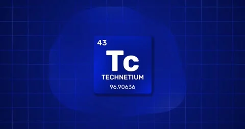 Technetium chemical element Periodic Table Stock Footage 297546952