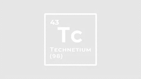 Technetium, chemical element of the periodic table graphic animation Video stock 311119179