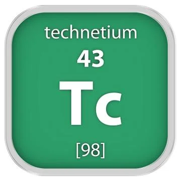Technetium material sign Foto stock